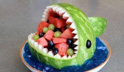 鲨鱼吃瓜鲨瓜,一场奇妙的海洋邂逅